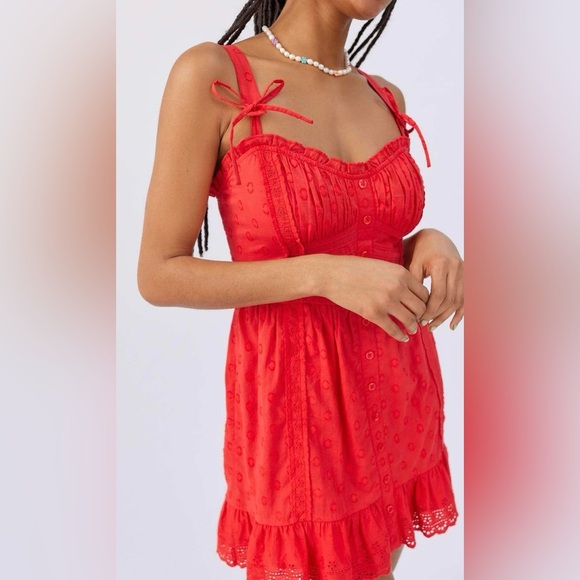 Urban Outfitters Polka Dot Mini Dress - Picture 1 of 8